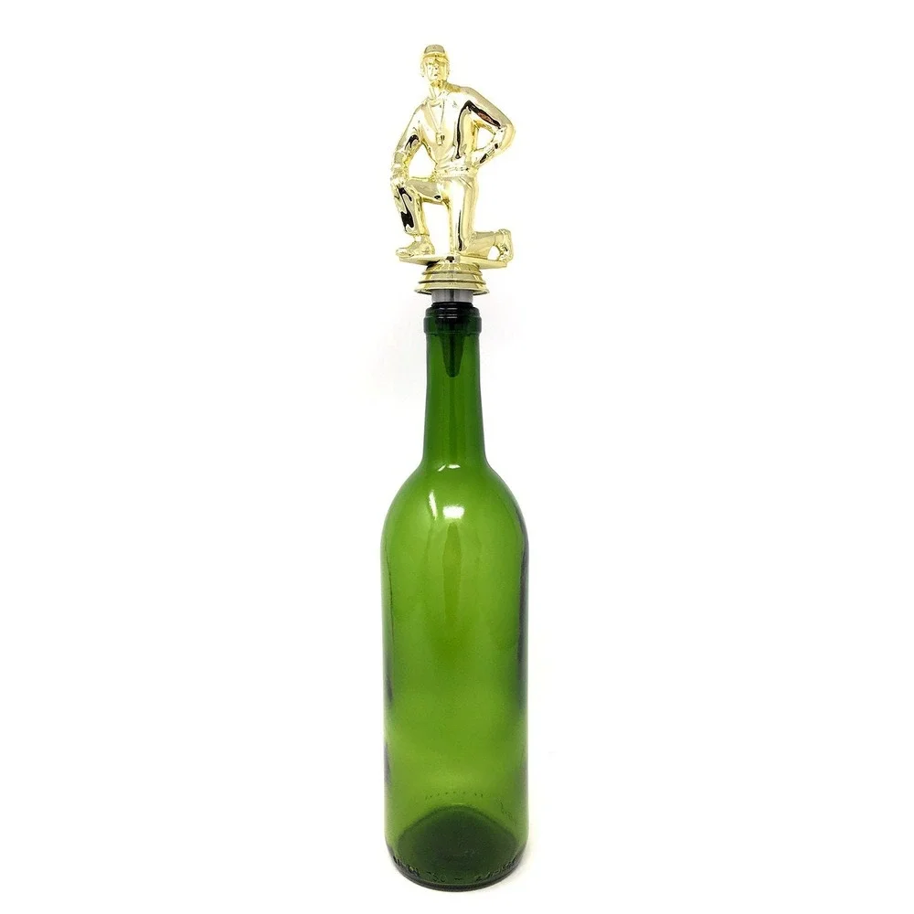 Handmade Bottle Stopper made from Repurposed Coach Trophy